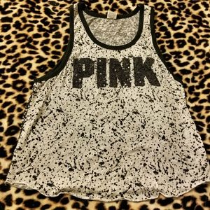 MAKE OFFER!!VS PINK paint splatter tank